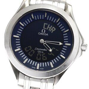 OMEGA Seamaster120 Multi Function 2521.81 Navy Dial Quartz Men's Watch_900524